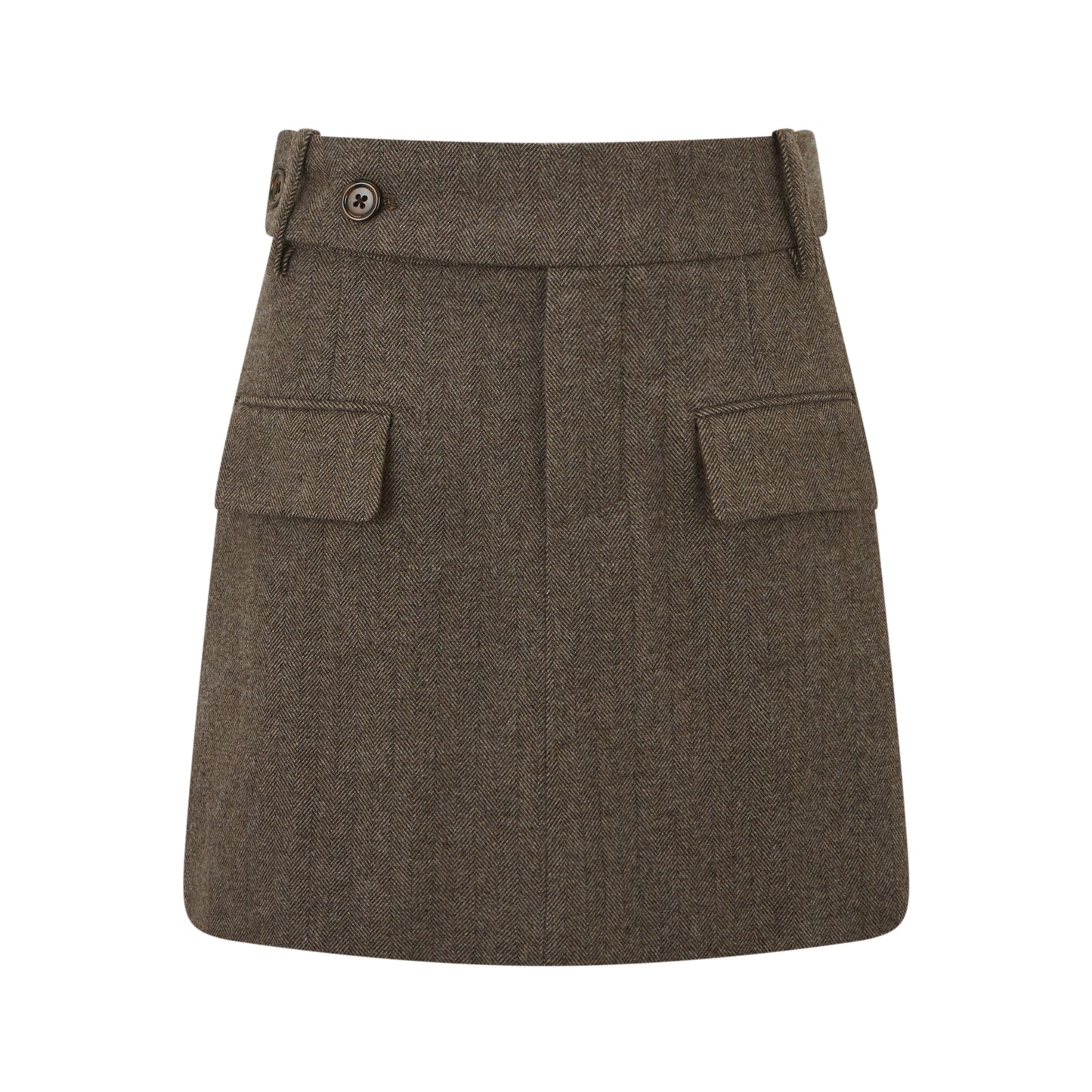 Herringbone Mini Skirt