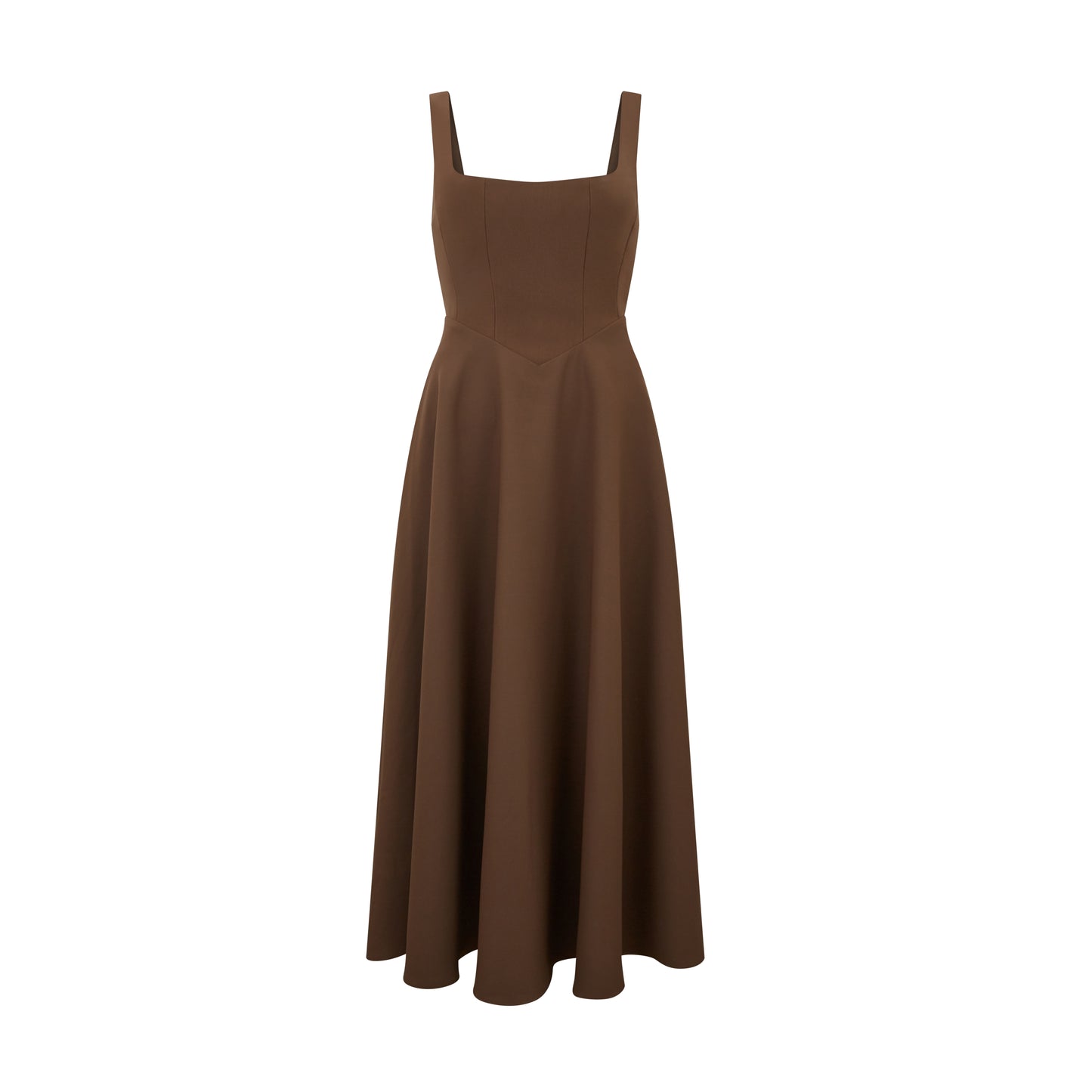 Square Neck Midi Dress