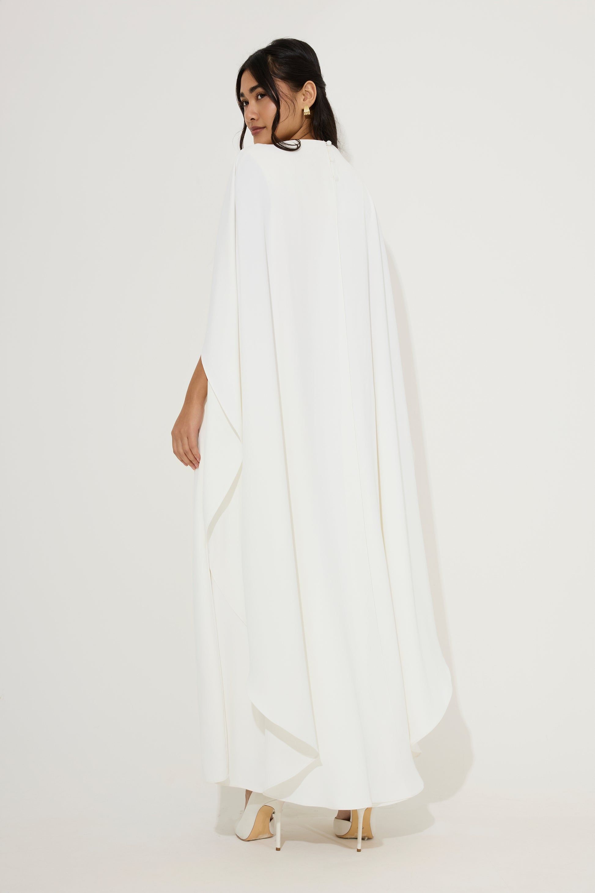 Cape Midi Dress