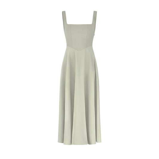 Square Neck Midi Dress