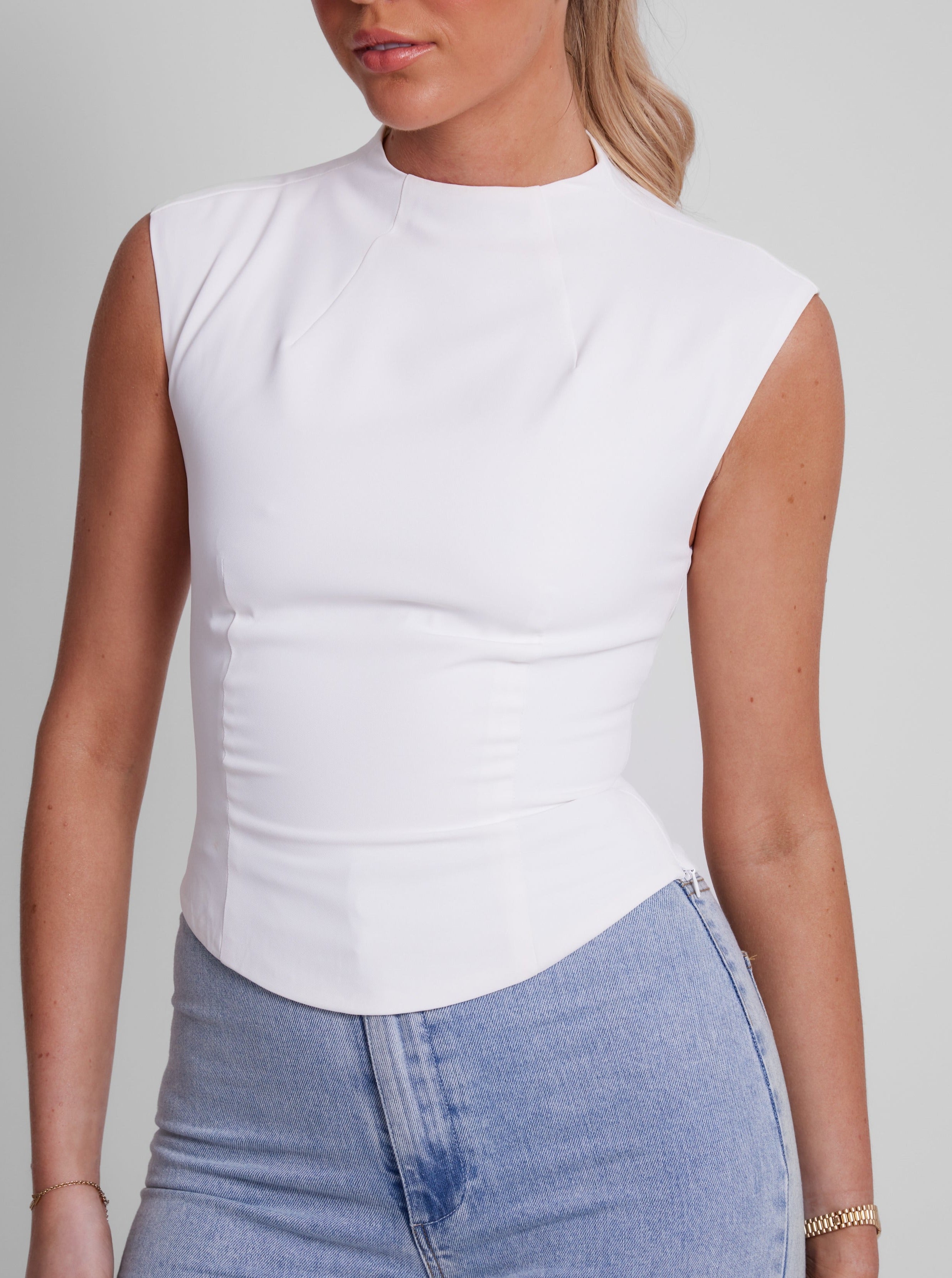 The Ultimate Muse Sleeveless Top | White