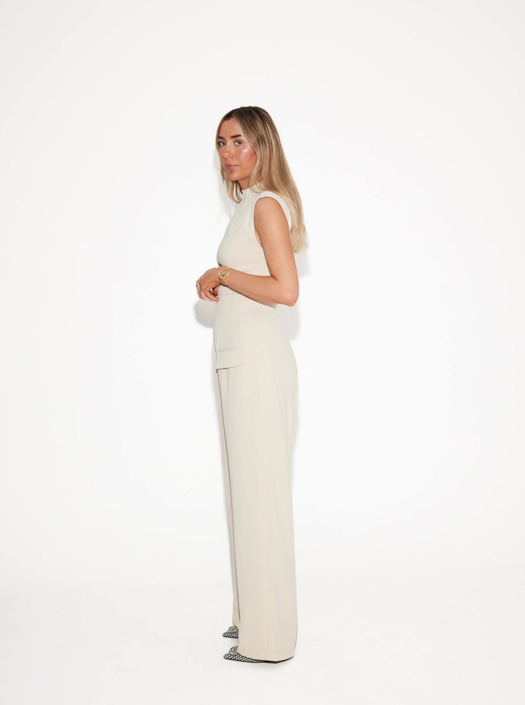 The Ultimate Muse Wide Leg Trousers | Oat