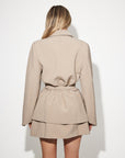 The Ultimate Muse Blazer With Additional Belts | Taupe
