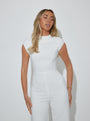 The Ultimate Muse Cap Sleeve Jumpsuit | White