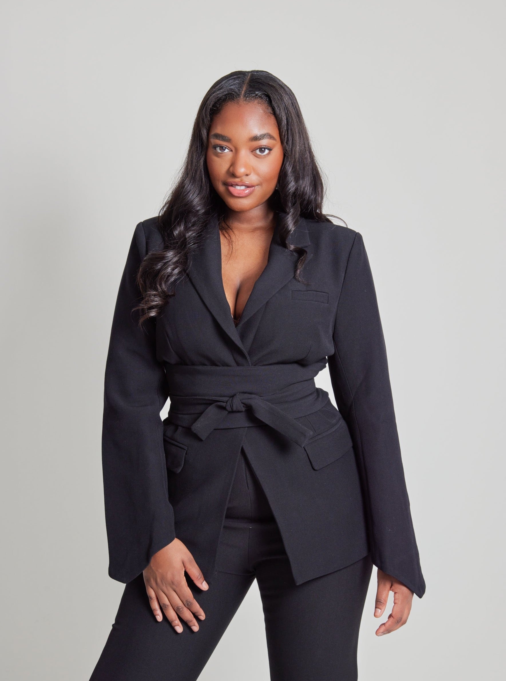 Ultimate Muse Blazer with Additional Belts | Black
