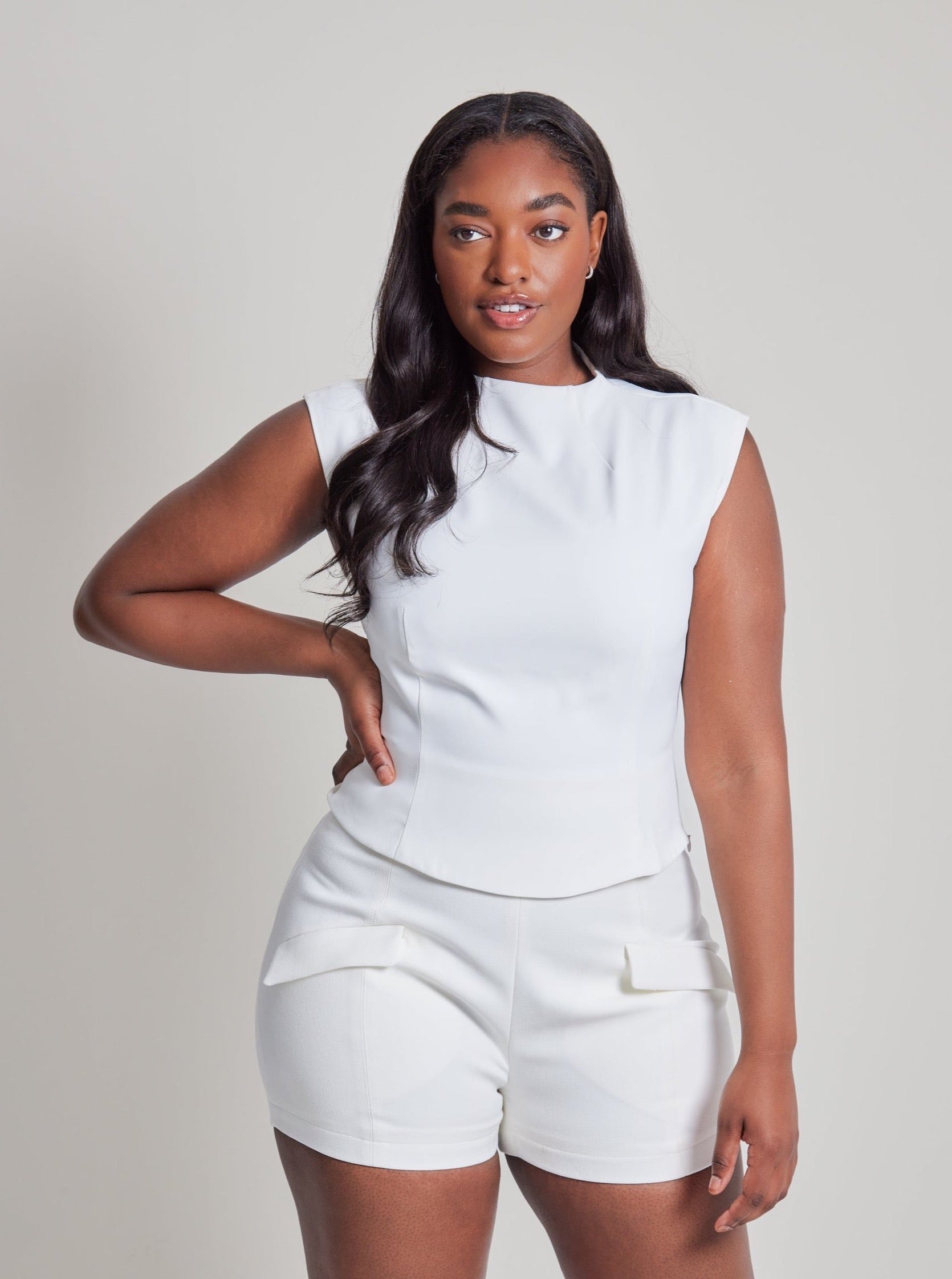 The Ultimate Muse Sleeveless Top | White