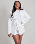 The Ultimate Muse Blazer With Additional Belts | White