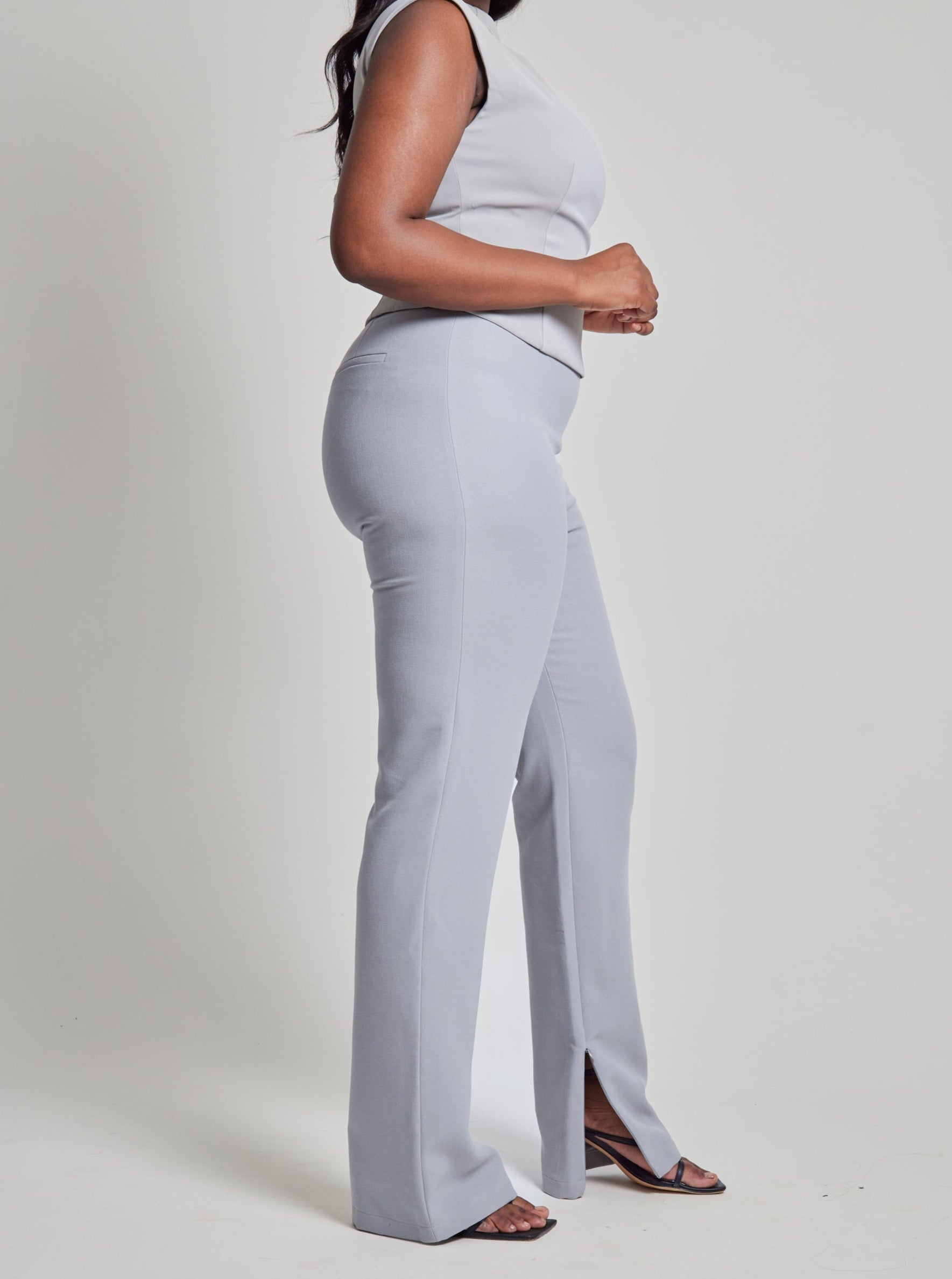 The Ultimate Muse Straight Leg Trousers | Grey