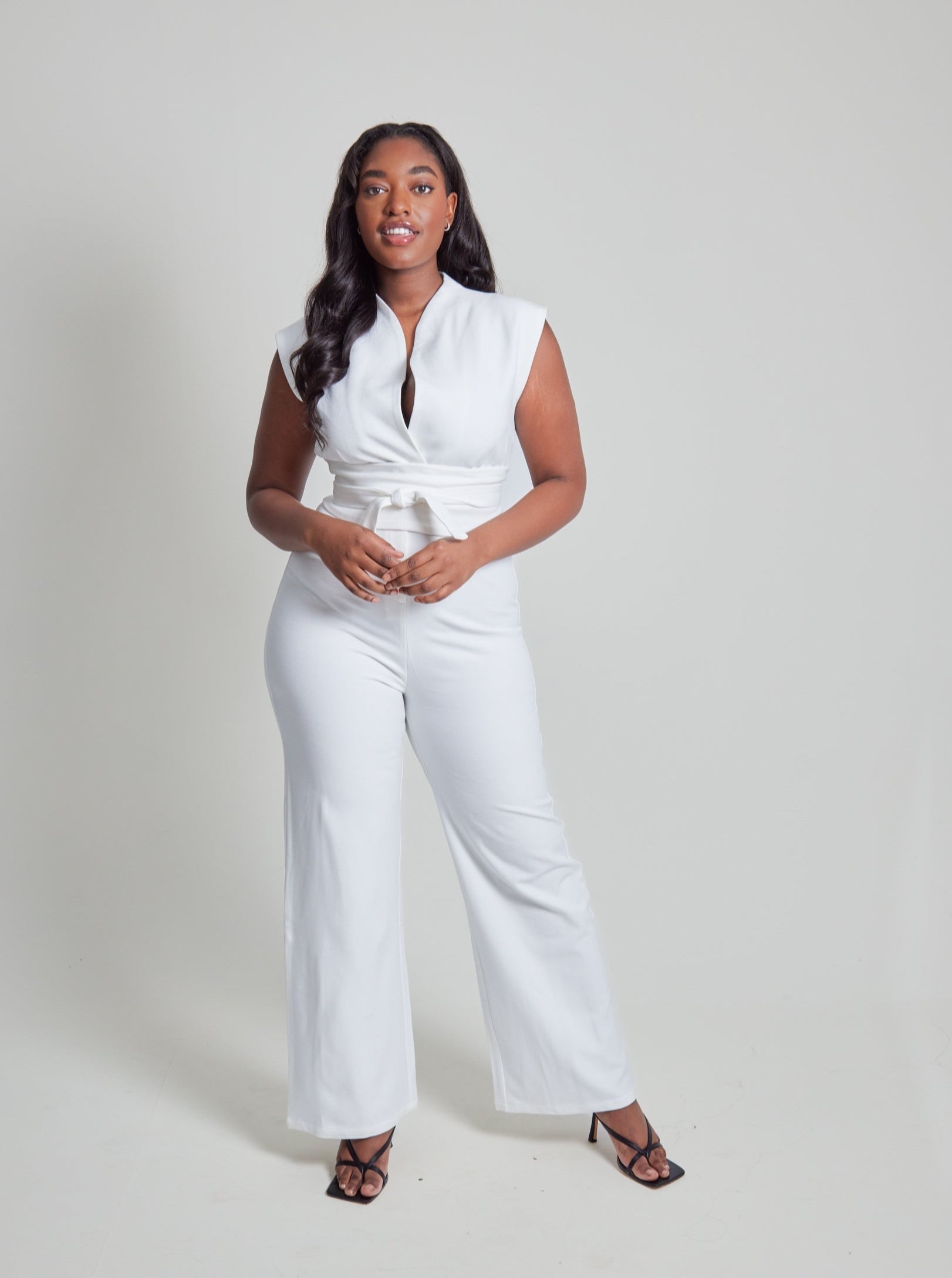 The Ultimate Muse Sleeveless Jumpsuit | White