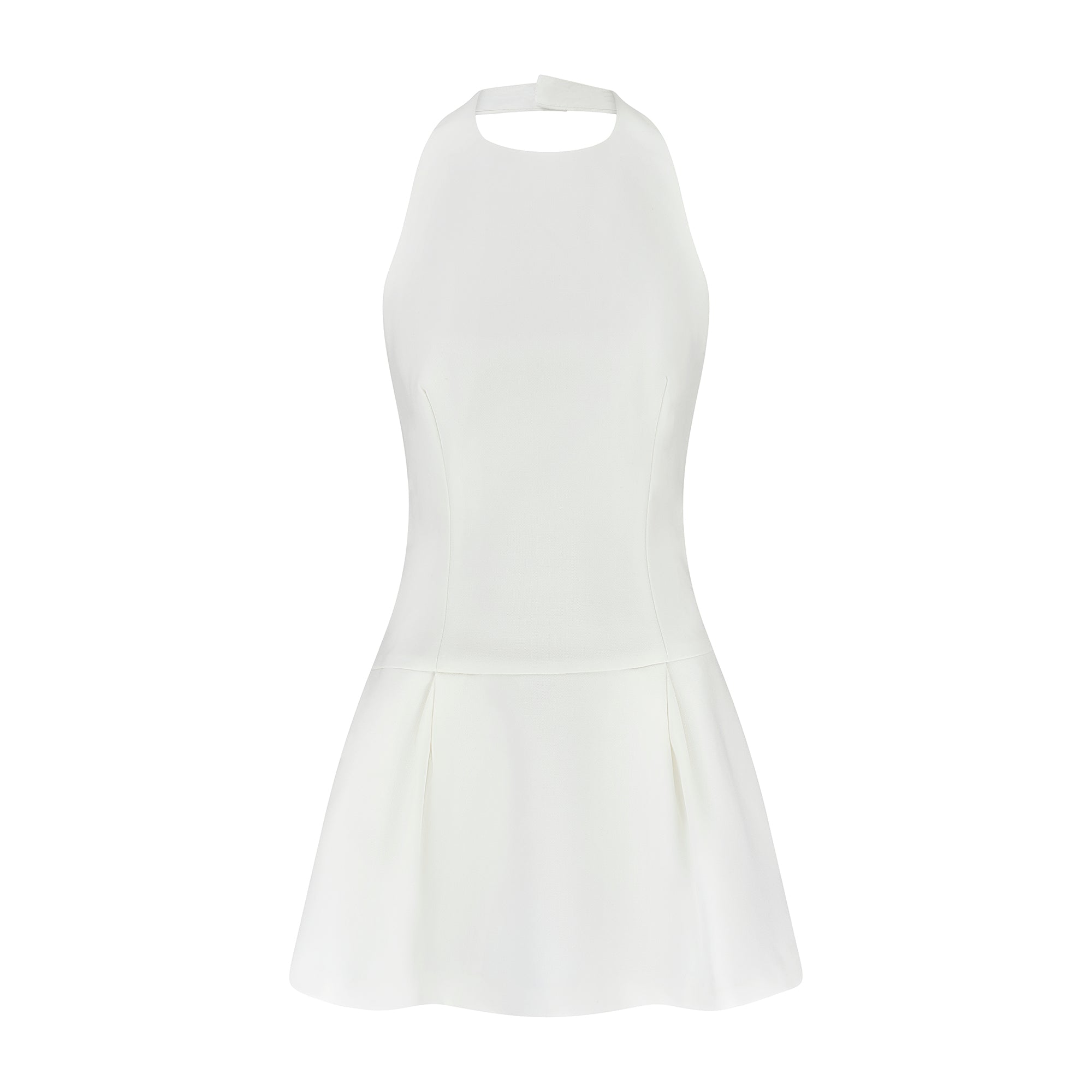 The Ultimate Muse Dropped Hem Mini Dress | White