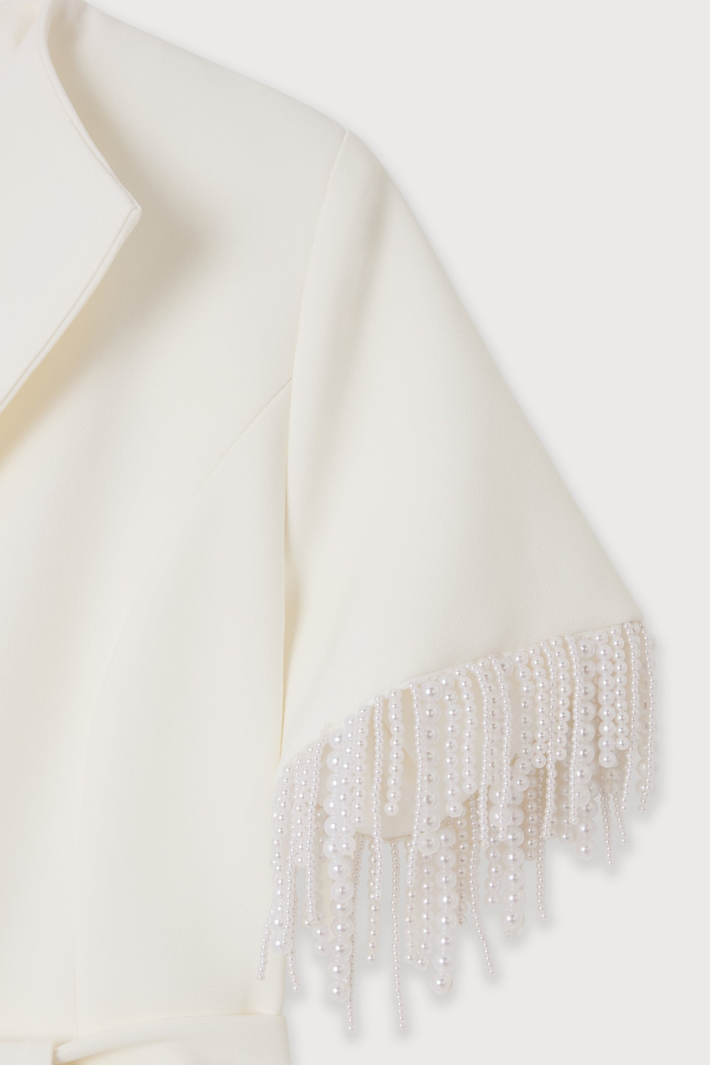 Pearl Trim Wrap Dress