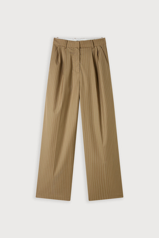Relaxed Fit Pinstripe Trousers