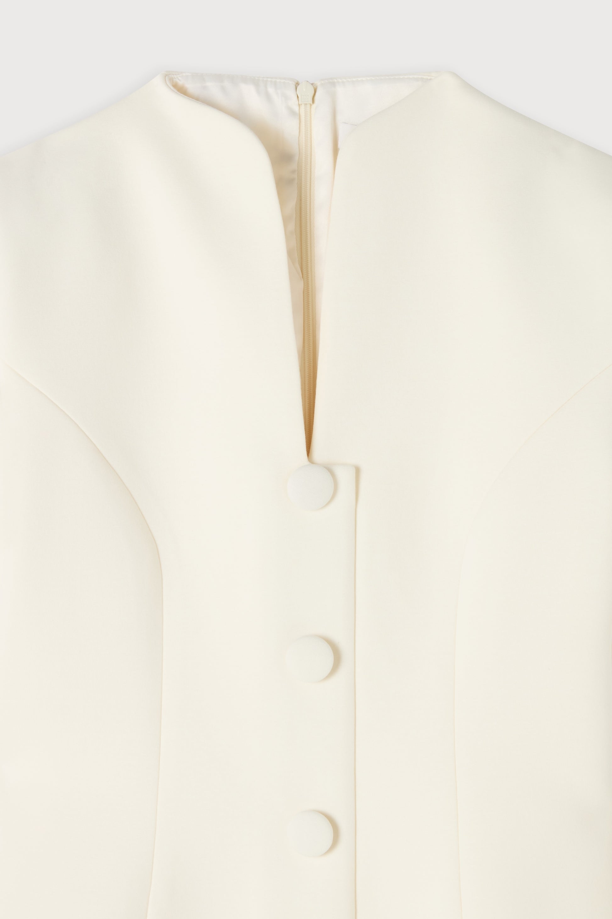 Cotton Mix Button Mini Dress