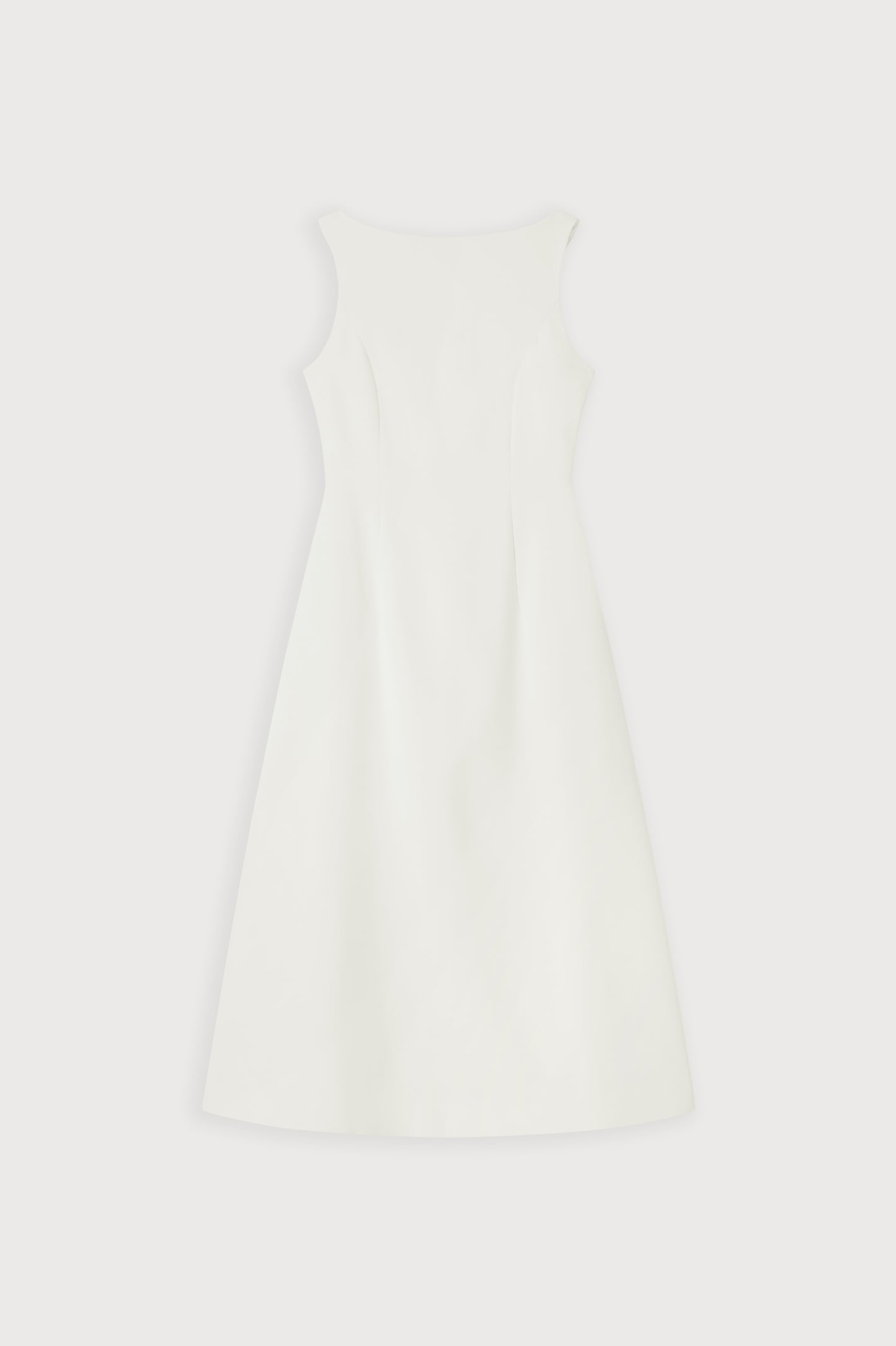 Straight Neck Midi Dress