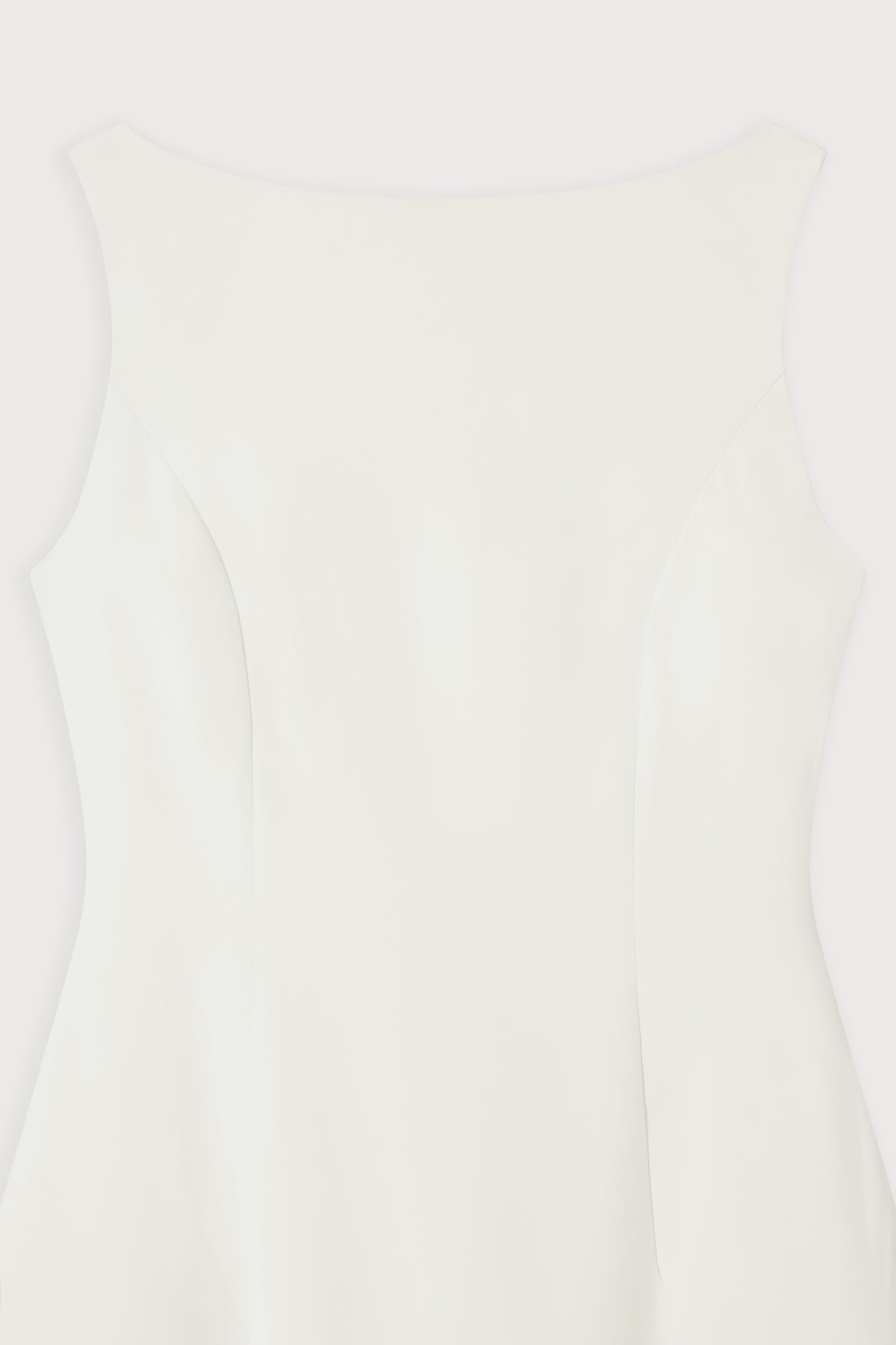 Straight Neck Midi Dress