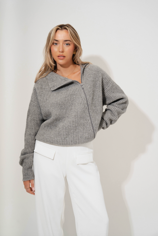 Wool Zip Jumper