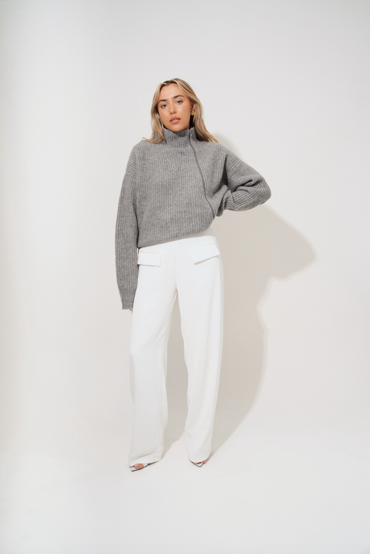 Wool Zip Jumper