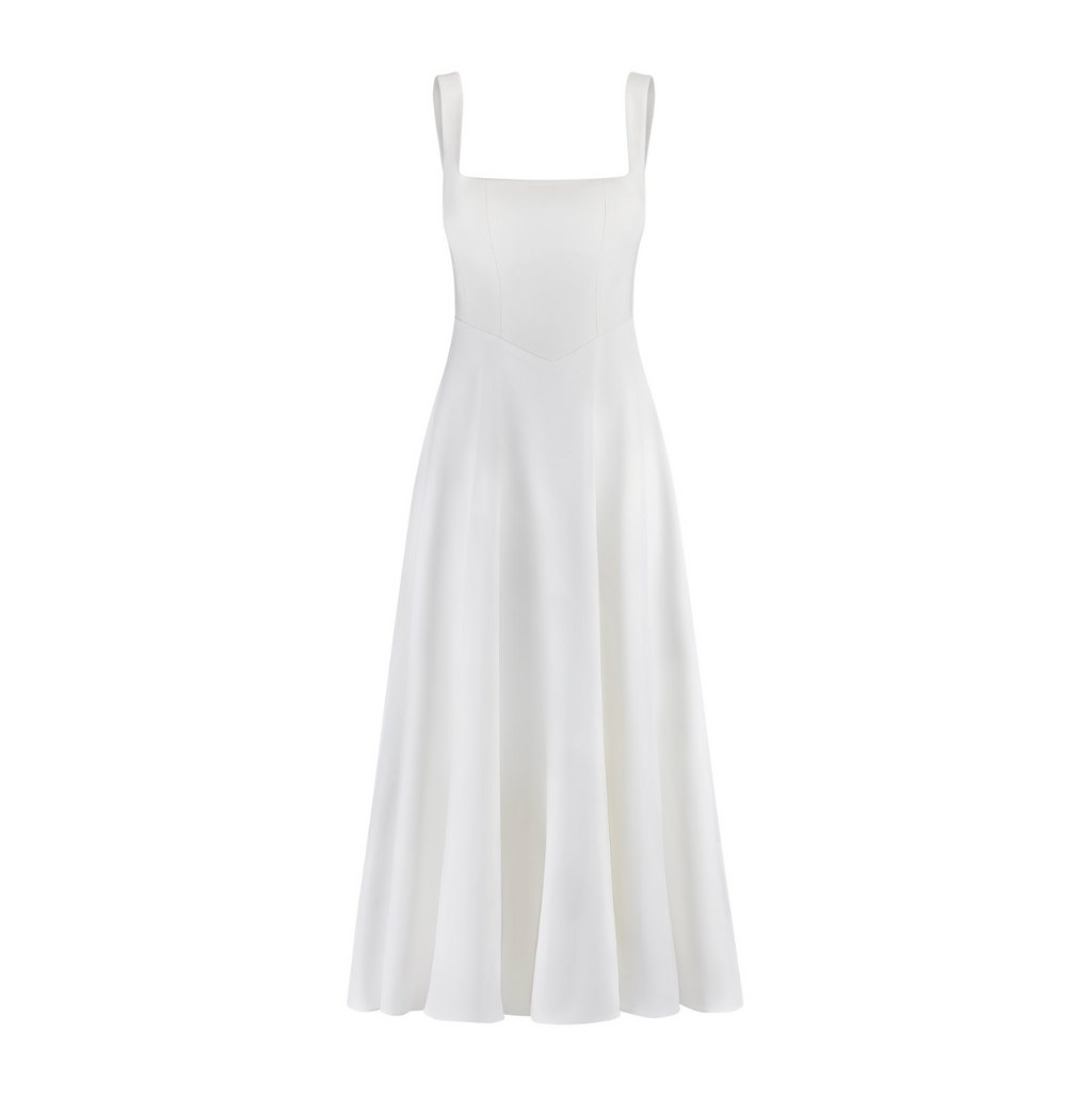 The Ultimate Muse High Waist Square Neck Midi Dress – Odd Muse