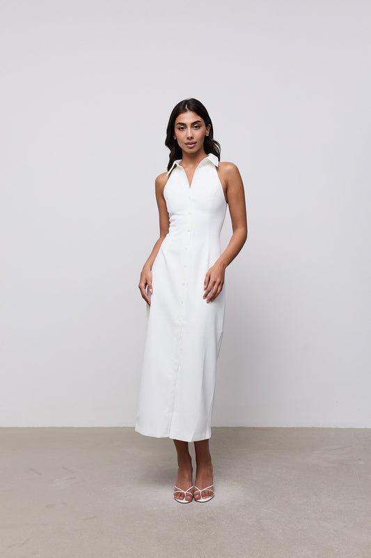 Collar Maxi Dress