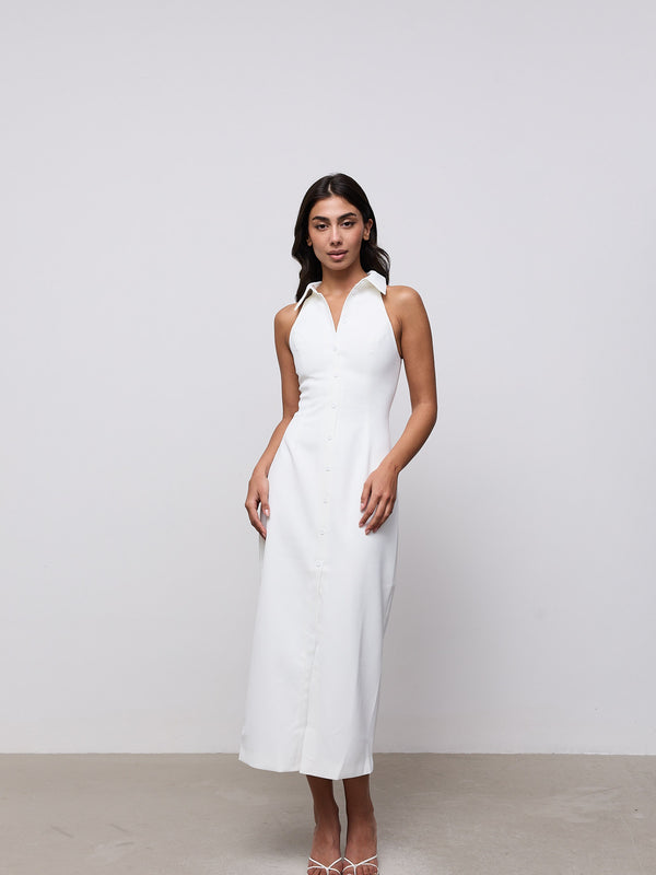 Collar Maxi Dress