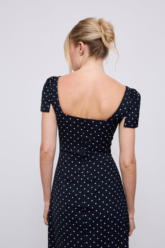 Square Neck Slip Midi Dress