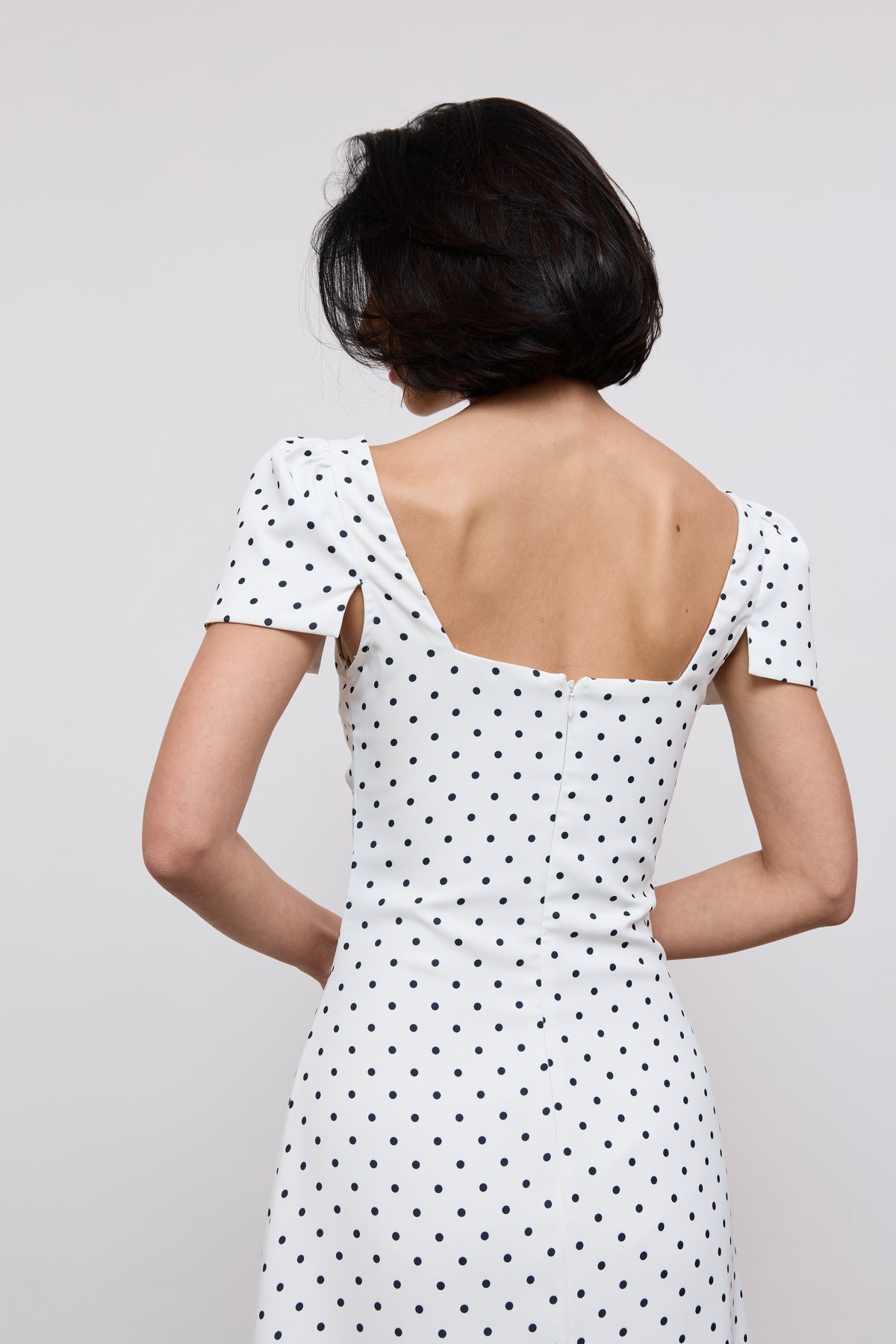 Square Neck Slip Midi Dress