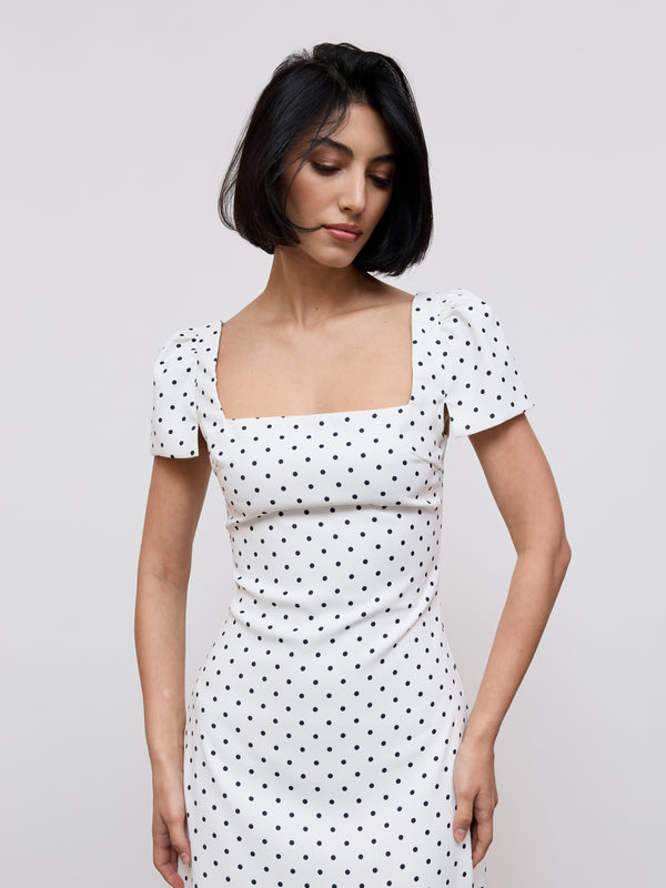 Square Neck Slip Midi Dress