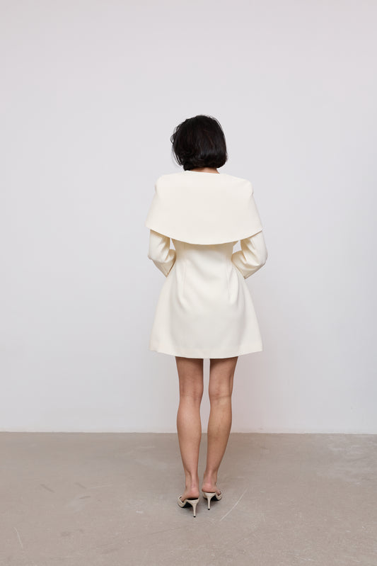 Statement Collar Mini Dress