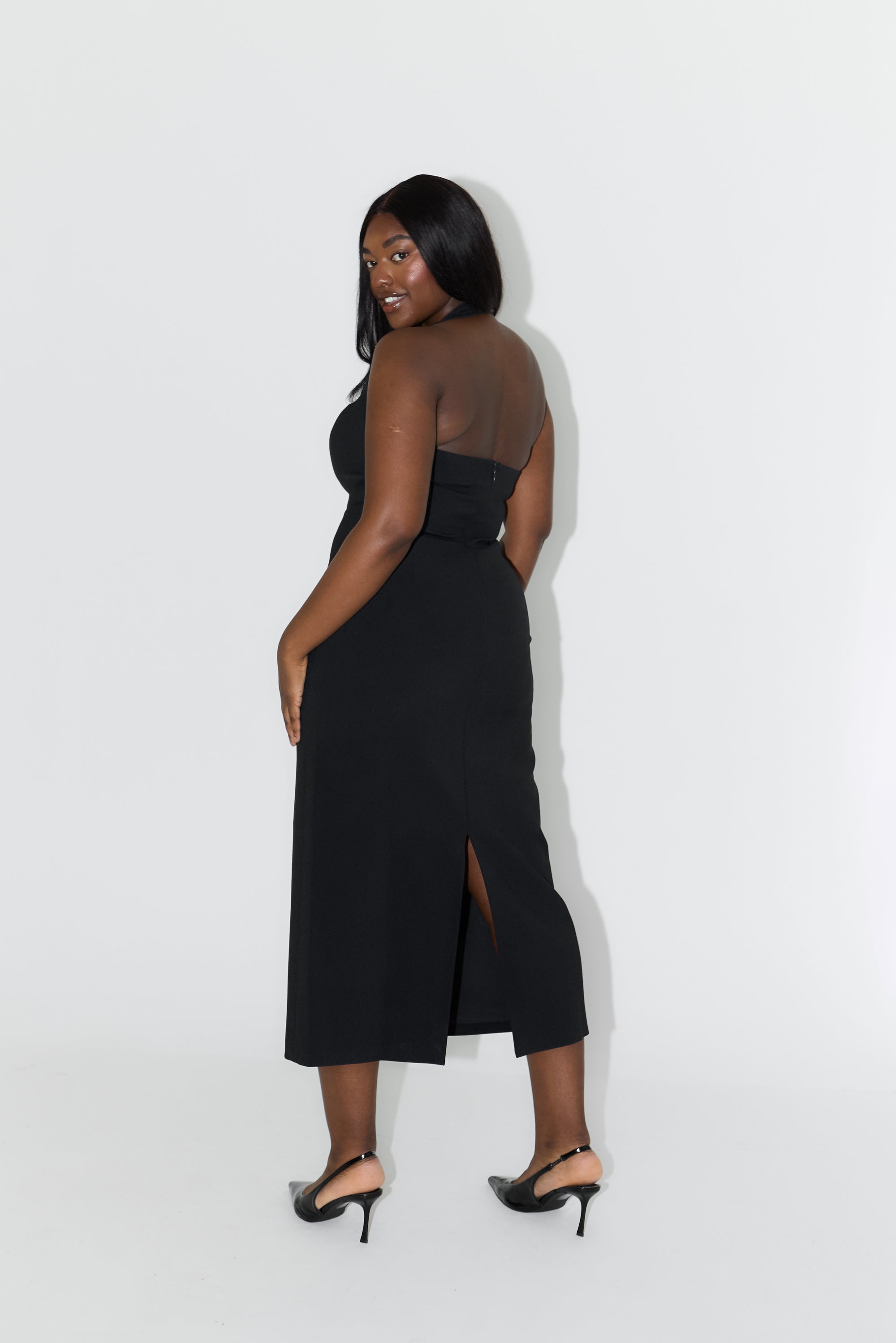 The Ultimate Muse Halter Neck Midi Dress