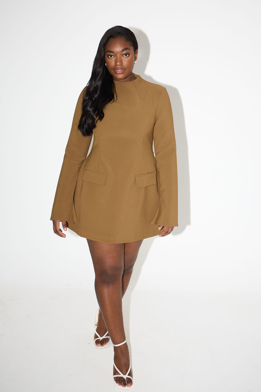 Split Sleeve Mini Dress