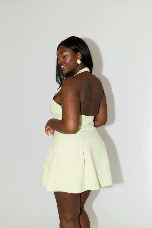 Dropped Hem Mini Dress