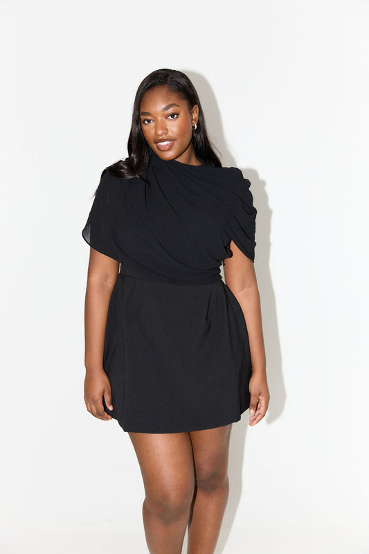 Gathered Mini Dress
