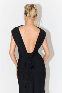 The Ultimate Muse Drape Maxi Dress | Black