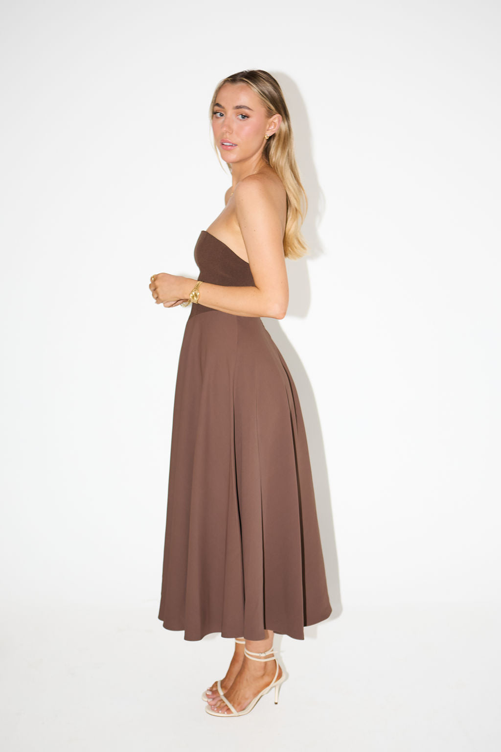 The Ultimate Muse Strapless Midi Dress