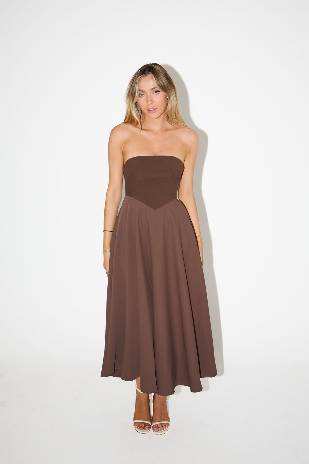 The Ultimate Muse Strapless Midi Dress