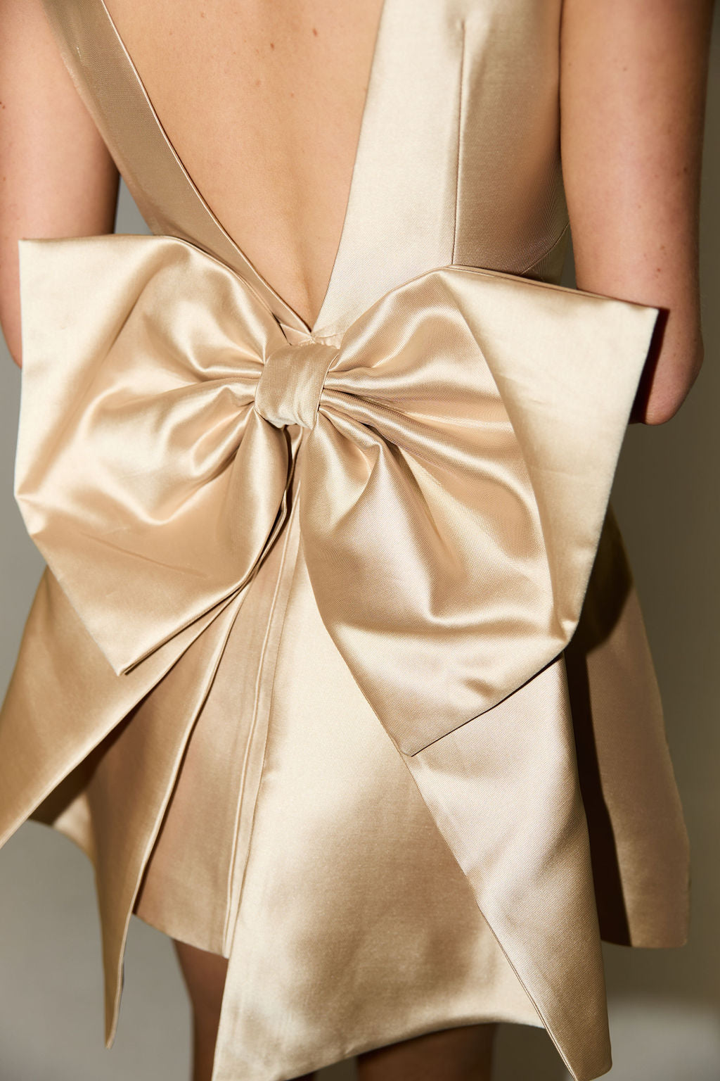 The Ultimate Muse Bow Detail Mini Dress