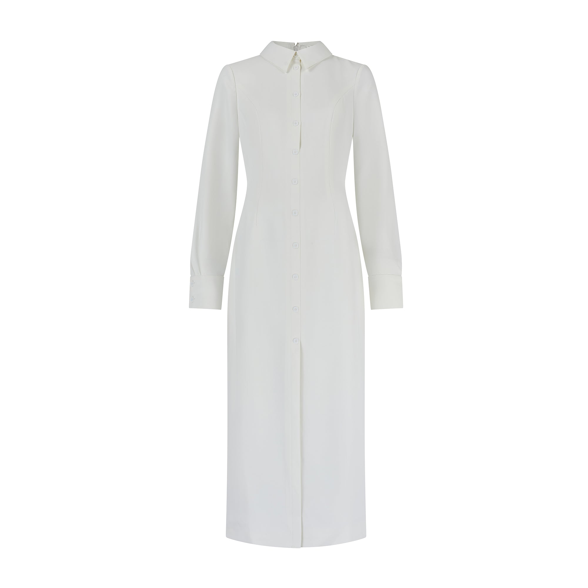 The Ultimate Muse Long Sleeve Collar Maxi Dress