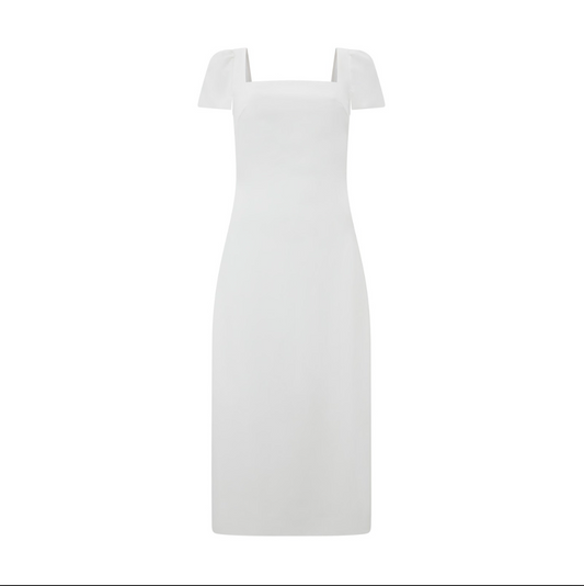 Square Neck Slip Midi Dress
