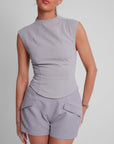 The Ultimate Muse Sleeveless Top | Grey