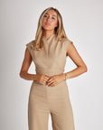 The Ultimate Muse Sleeveless Jumpsuit | Camel