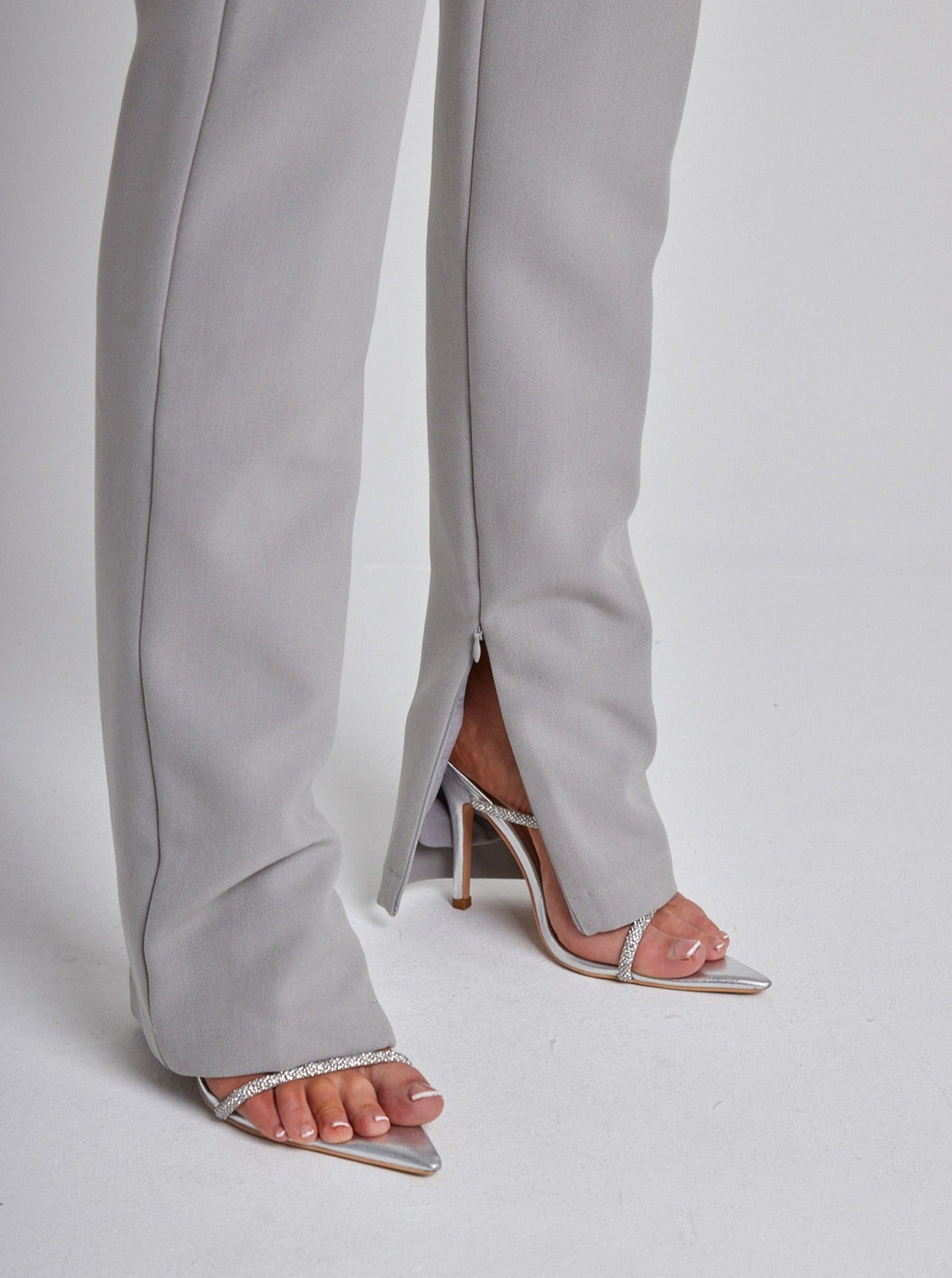 The Ultimate Muse Straight Leg Trousers | Grey
