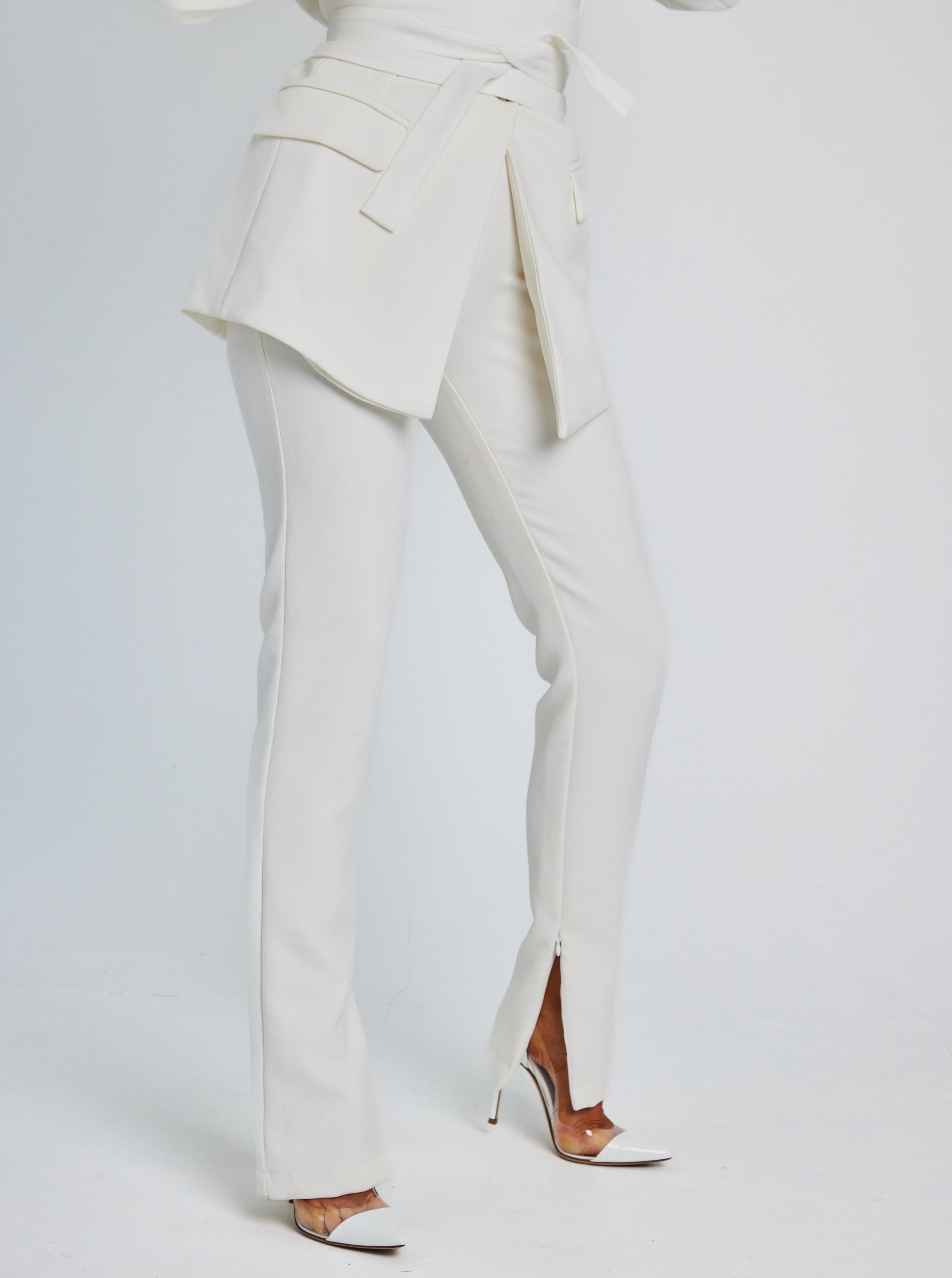 The Ultimate Muse Straight Leg Trousers | White