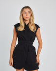 The Ultimate Muse Sleeveless Dress With Additional Belts | Black