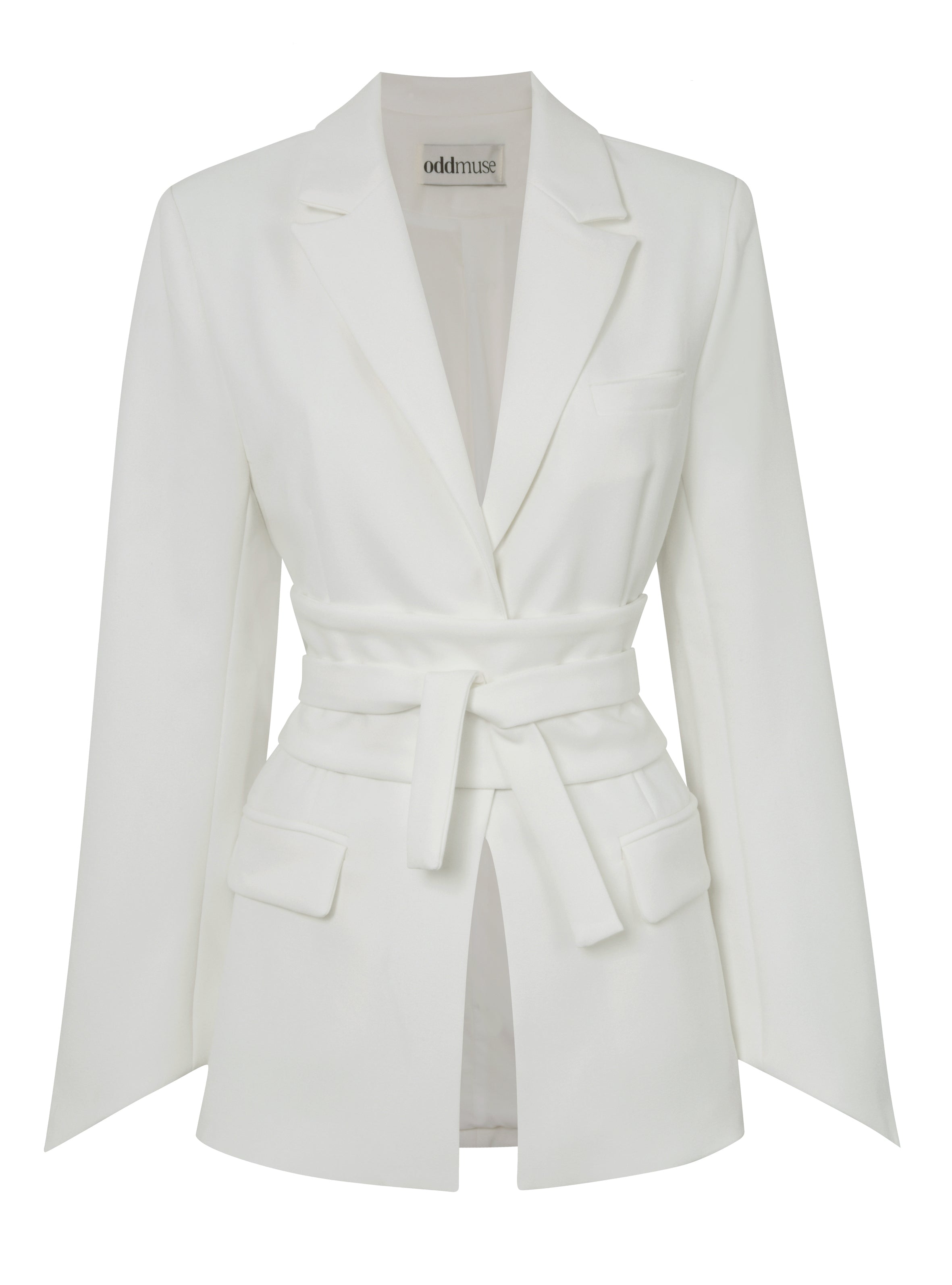 Ultimate Muse Blazer With Additional Belts | White